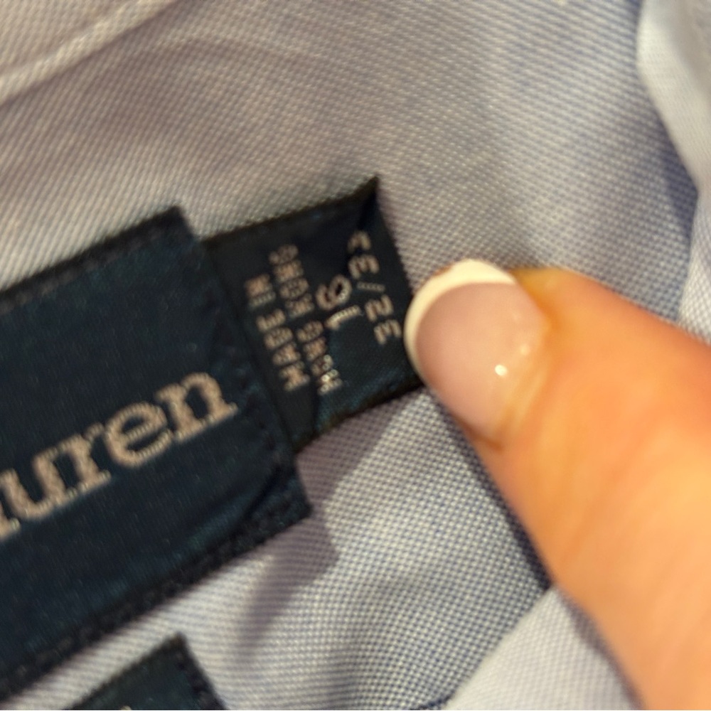 Polo by Ralph Lauren Men's Blue Shirt - Picture 3 of 4